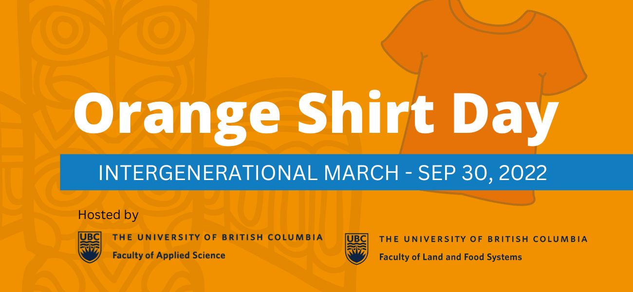 ORANGE SHIRT DAY INTERGENERATIONAL MARCH Bioproducts Institute